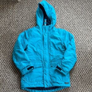 Lands' End Kids Blue Raincoat Small Very Warm